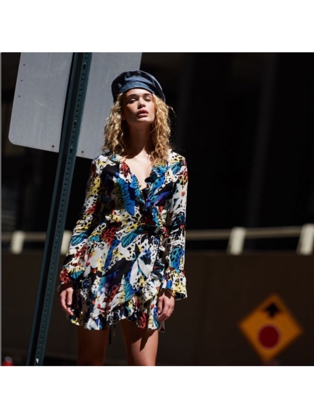 The Kooples Sport Summer in Honolulu Tropical Animal Print Ruffle Wrap Dress, 2 - Picture 2 of 15